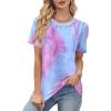 image:imageAvanova Womens Graphic Letter Print Short Sleeve TShirts Crewneck Casual Summer Cute Tees TopsPink