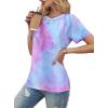 image:imageAvanova Womens Graphic Letter Print Short Sleeve TShirts Crewneck Casual Summer Cute Tees TopsPink
