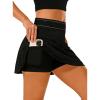 image:imageAvanova Tennis Skirts for Women with Shorts Underneath A Line Side Pockets Golf Athletic SkortsBlack