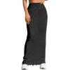 image:imageAvanova Women High Waisted Long Bodycon Knit Maxi Length SkirtsBlack