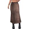 image:imageAvanova Women Leopard Cheetah Mesh Long Skirts High Waisted Mermaid Bodycon Midi Skirt Khaki Leopard XLarge