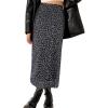 image:imageAvanova Womens Ditsy Floral High Waisted Skirts Lettuce Trim Summer Fall Boho Midi SkirtBlack Floral J