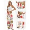 image:imageTapata Women 28303234 Inseam Printed Linen Pants Wide Leg Casual Palazzo Summer Beach Lounge with PocketsCream