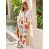 image:imageTapata Women 28303234 Inseam Printed Linen Pants Wide Leg Casual Palazzo Summer Beach Lounge with PocketsCream