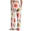 image:imageTapata Women 28303234 Inseam Printed Linen Pants Wide Leg Casual Palazzo Summer Beach Lounge with PocketsCream