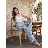 image:imageTapata Women 28303234 Inseam Printed Linen Pants Wide Leg Casual Palazzo Summer Beach Lounge with PocketsExotic