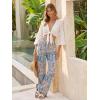 image:imageTapata Women 28303234 Inseam Printed Linen Pants Wide Leg Casual Palazzo Summer Beach Lounge with PocketsExotic