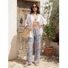 image:imageTapata Women 28303234 Inseam Printed Linen Pants Wide Leg Casual Palazzo Summer Beach Lounge with PocketsExotic