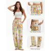image:imageTapata Women 28303234 Inseam Printed Linen Pants Wide Leg Casual Palazzo Summer Beach Lounge with PocketsFruit Totem