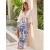 image:imageTapata Women 28303234 Inseam Printed Linen Pants Wide Leg Casual Palazzo Summer Beach Lounge with PocketsOcean Totem