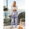 image:imageTapata Women 28303234 Inseam Printed Linen Pants Wide Leg Casual Palazzo Summer Beach Lounge with PocketsOcean Totem
