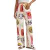 image:imageTapata Women 28303234 Inseam Printed Linen Pants Wide Leg Casual Palazzo Summer Beach Lounge with PocketsCream