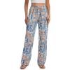 image:imageTapata Women 28303234 Inseam Printed Linen Pants Wide Leg Casual Palazzo Summer Beach Lounge with PocketsExotic
