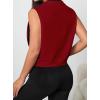 image:imageAvanova Women 14 Zip Polo V Neck Tank Tops Golf Shirts Sleeveless Collared Workout TopsRed