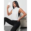 image:imageAvanova Women 14 Zip Polo V Neck Tank Tops Golf Shirts Sleeveless Collared Workout TopsWhite