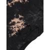 image:imageAvanova Womens Short Sleeve Tie Dye Ripped Crop Top Distressed TShirt Gothic Streetwear Y2K TeeBlack Coffee