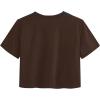 image:imageAvanova Womens Sun Graphic Tee Short Sleeve Crewneck Crop Tops Summer Casual T ShirtDark Brown