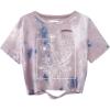image:imageAvanova Women Vintage Floral Graphic Distressed Crop Tops Ripped Short Sleeve T ShirtDusty Pink