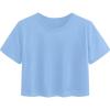 image:imageAvanova Womens Sun Graphic Tee Short Sleeve Crewneck Crop Tops Summer Casual T ShirtLight Blue