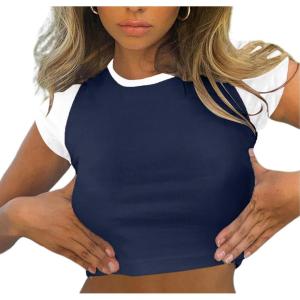 image:imageAvanova Womens Casual TShirtBlue White B