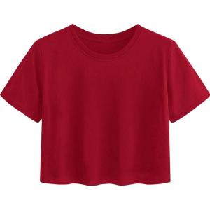 image:imageAvanova Womens Sun Graphic Tee Short Sleeve Crewneck Crop Tops Summer Casual T ShirtBurgundy