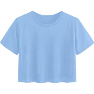 image:imageAvanova Womens Sun Graphic Tee Short Sleeve Crewneck Crop Tops Summer Casual T ShirtLight Blue
