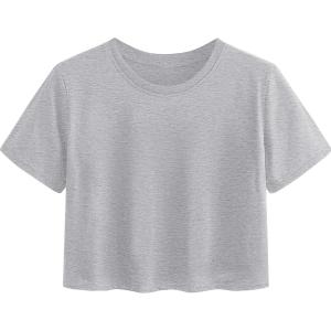 image:imageAvanova Womens Sun Graphic Tee Short Sleeve Crewneck Crop Tops Summer Casual T ShirtLight Grey