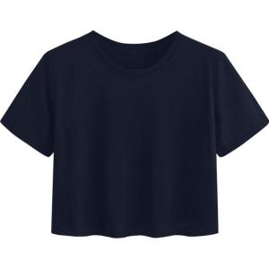 image:imageAvanova Womens Sun Graphic Tee Short Sleeve Crewneck Crop Tops Summer Casual T ShirtNavy