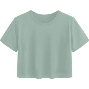 image:imageAvanova Womens Sun Graphic Tee Short Sleeve Crewneck Crop Tops Summer Casual T ShirtSage Green