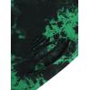 image:imageAvanova Tie Dye Shirt Women Ripped Short Sleeve Crop Tops Distressed Cropped T Shirts for Concert Halloween Goth RockGreen Black