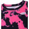 image:imageAvanova Tie Dye Shirt Women Ripped Short Sleeve Crop Tops Distressed Cropped T Shirts for Concert Halloween Goth RockPink Black
