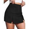 image:imageAvanova Women Double Slit Jean Skort Bodycon Mini Skirt Denim High Waisted Short SkirtsBlack