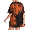 image:imageAvanova Women Graphic Letter Print Oversized T Shirt Short Sleeve Casual Summer Loose Fit Tee TopOrange Black