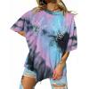 image:imageAvanova Women Graphic Letter Print Oversized T Shirt Short Sleeve Casual Summer Loose Fit Tee TopPink Blue