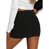 image:imageAvanova Women Side Slit Mini Skirt Low Rise Sexy Night Out Streetwear Short SkirtsBlack