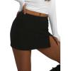 image:imageAvanova Women Side Slit Mini Skirt Low Rise Sexy Night Out Streetwear Short SkirtsBlack