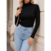 image:imageAvanova Women Mock Neck Long Sleeve Top Slim Fitted Basic Layer Turtleneck ShirtsBlack