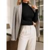 image:imageAvanova Women Mock Neck Long Sleeve Top Slim Fitted Basic Layer Turtleneck ShirtsBlack