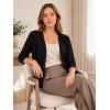 image:imageAvanova Women Open Front Cardigan 34 Sleeve Blouse Business Casual Work Office Shirt LayeringBlack