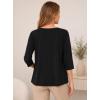 image:imageAvanova Women Open Front Cardigan 34 Sleeve Blouse Business Casual Work Office Shirt LayeringBlack