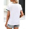 image:imageAvanova Ringer Tee Women Contrast Trim Short Sleeve Shirts Casual Summer Cotton T ShirtWhite Green