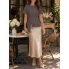 image:imageAvanova Women Peplum Top Cinched Waist Short Sleeve T Shirts Casual Summer TeeBrown