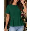 image:imageAvanova Women Peplum Top Cinched Waist Short Sleeve T Shirts Casual Summer TeeGreen