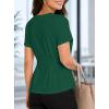 image:imageAvanova Women Peplum Top Cinched Waist Short Sleeve T Shirts Casual Summer TeeGreen