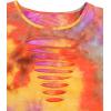 image:imageAvanova Women Ripped Cut Out T Shirts Short Sleeve Cropped Distressed Crop Tops for Punk Rock ConcertMulti Orange