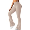 image:imageAvanova Scrunch Butt Lifting Leggings for Women Flared Yoga Workout Gym Pants with PocketsBeige
