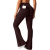 image:imageAvanova Scrunch Butt Lifting Leggings for Women Flared Yoga Workout Gym Pants with PocketsBrown