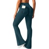 image:imageAvanova Scrunch Butt Lifting Leggings for Women Flared Yoga Workout Gym Pants with PocketsDark Green