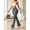 image:imageAvanova Scrunch Butt Lifting Leggings for Women Flared Yoga Workout Gym Pants with PocketsGrey