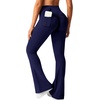 image:imageAvanova Scrunch Butt Lifting Leggings for Women Flared Yoga Workout Gym Pants with PocketsNavy Blue